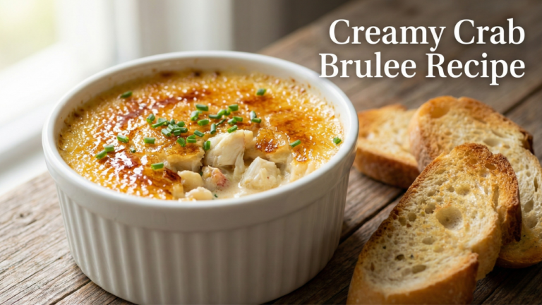 Crab Brulee Recipe: Easy, Creamy & Savory Seafood Dish