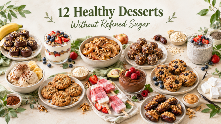 12 Healthy Desserts Without Refined Sugar