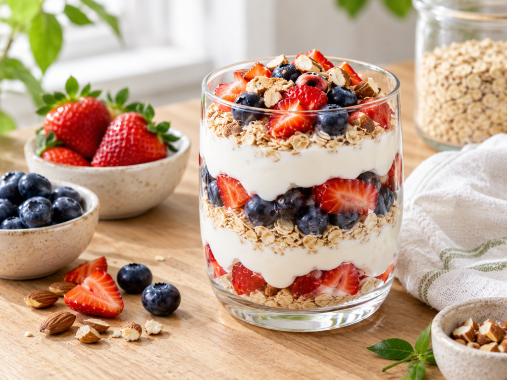 Greek Yogurt and Berry Parfait